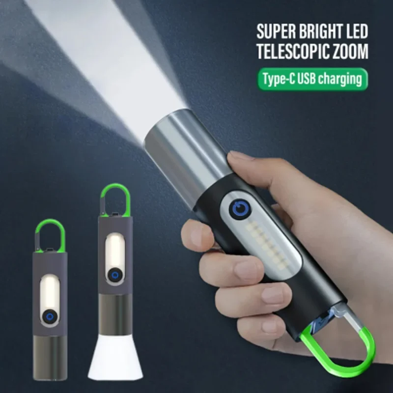 JX- 836 Digital Thunder X Flashlight With Zoom