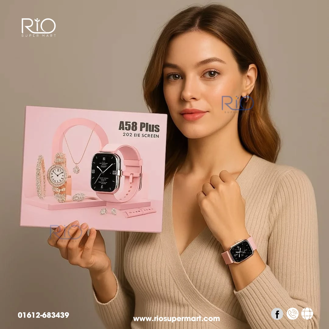 A58 Smartwatch & Jewelry Set