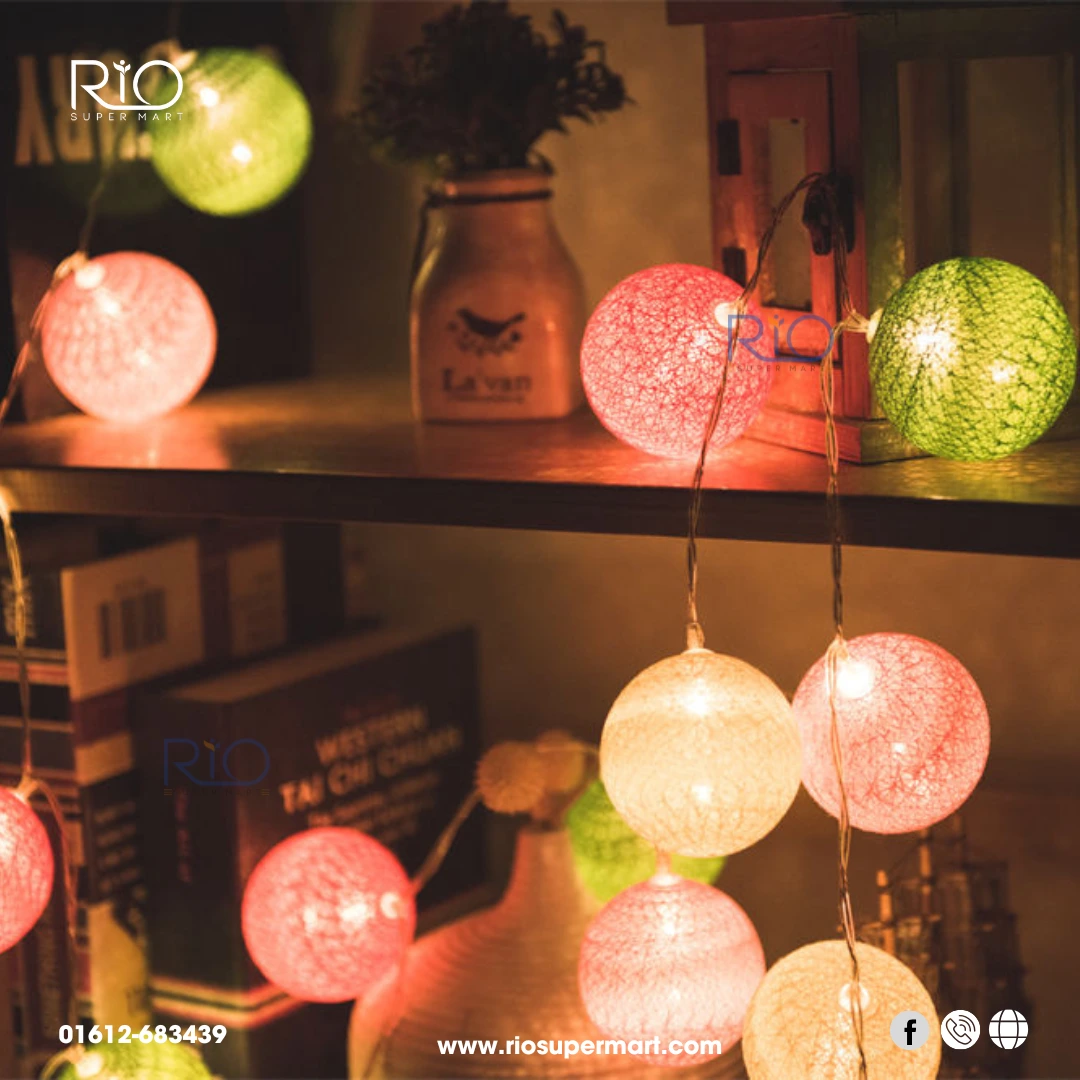 Cotton Ball Fairy Light - Image 2