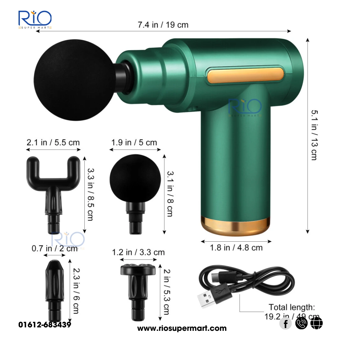 Deep Tissue Therapy Mini Massager Gun with free Hot water bag - Image 6