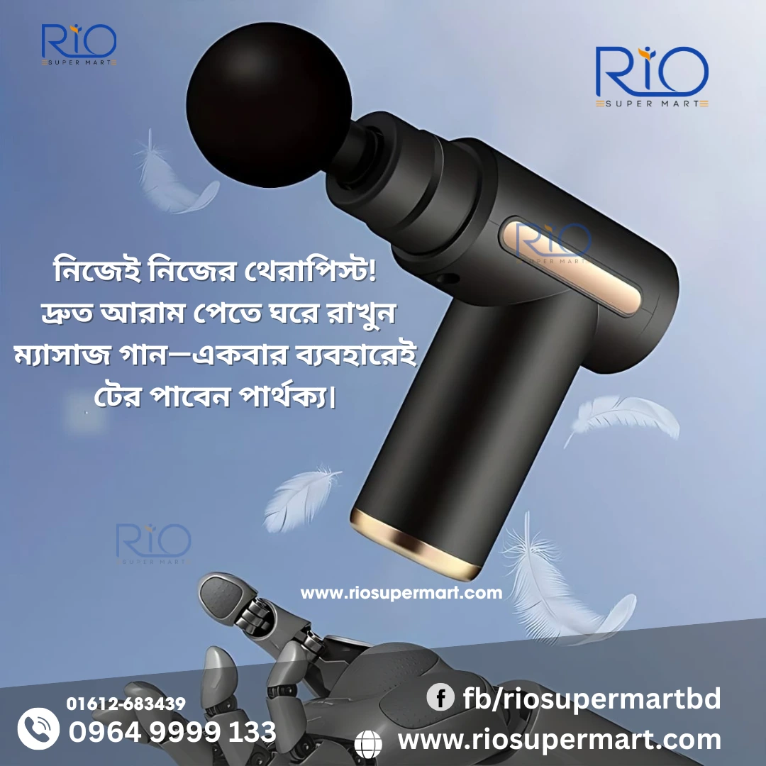 Deep Tissue Therapy Mini Massager Gun with free Hot water bag - Image 5