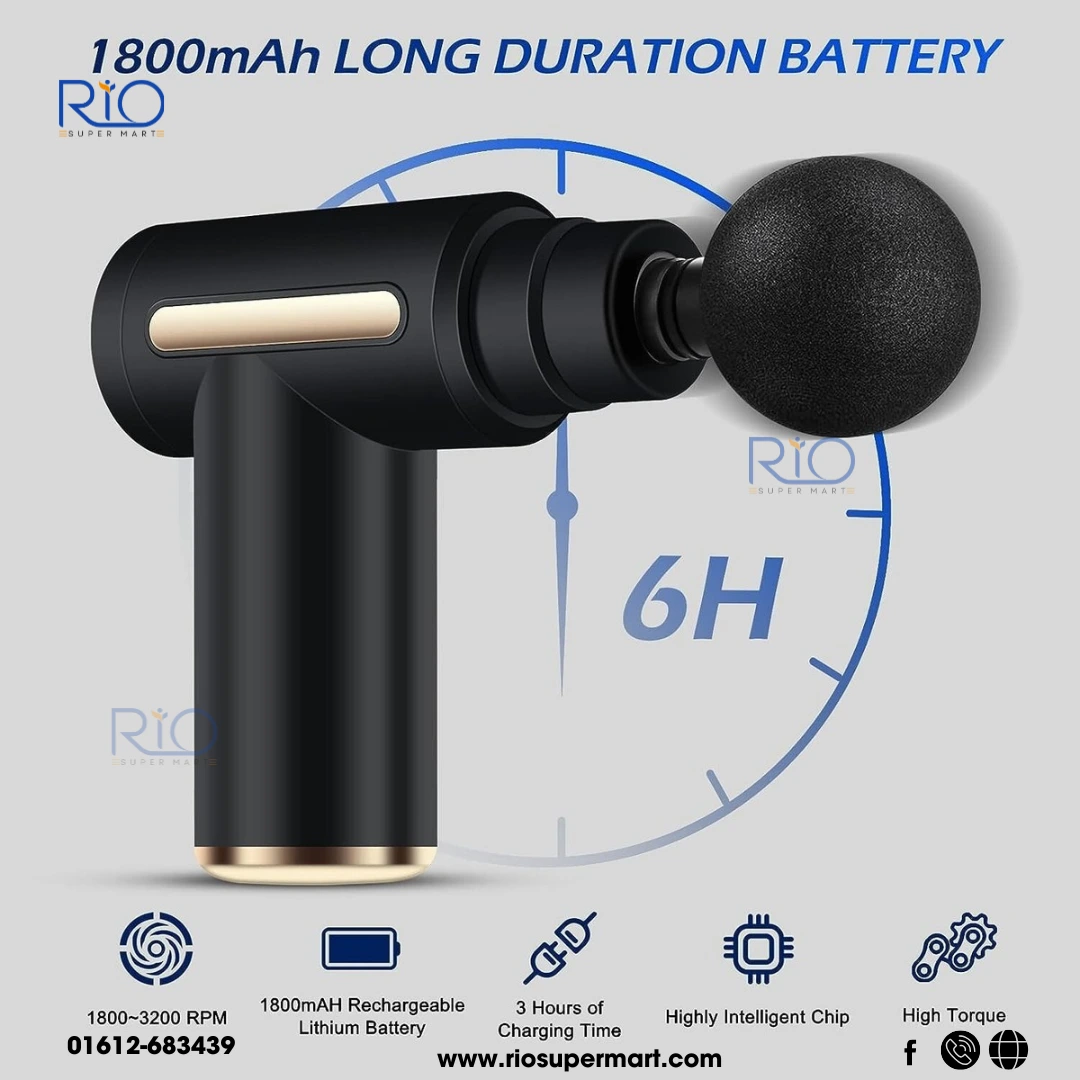 Deep Tissue Therapy Mini Massager Gun with free Hot water bag - Image 4