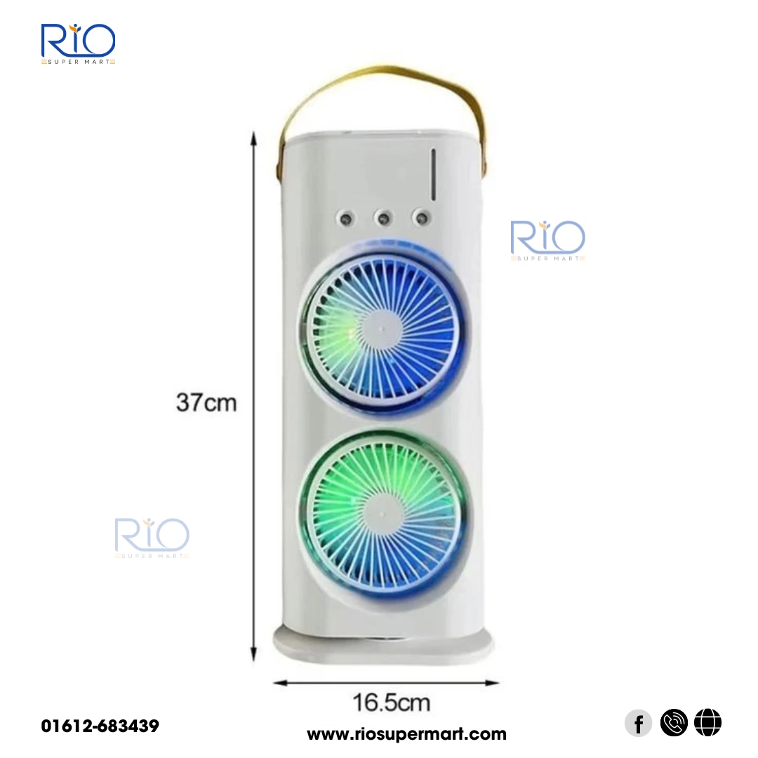 Double-Ended Rechargeable Portable And Humidifier Spray Fan - Image 5