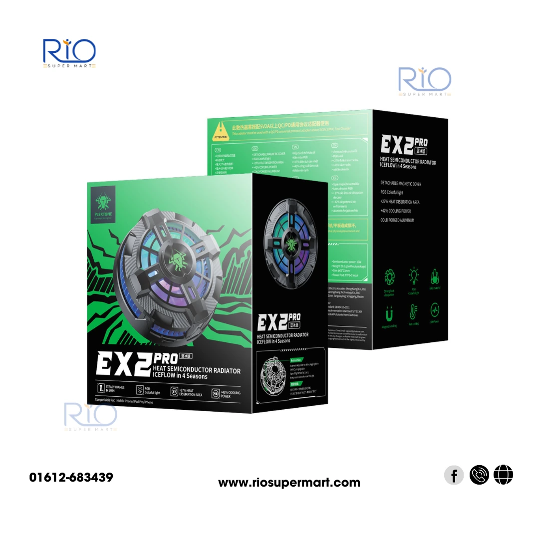 EX2 Pro RGB Magnetic Radiator Phone Cooler - Image 9