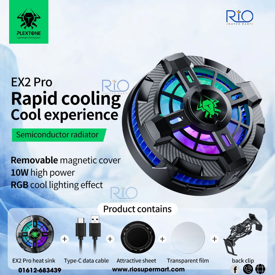 EX2 Pro RGB Magnetic Radiator Phone Cooler - Image 2