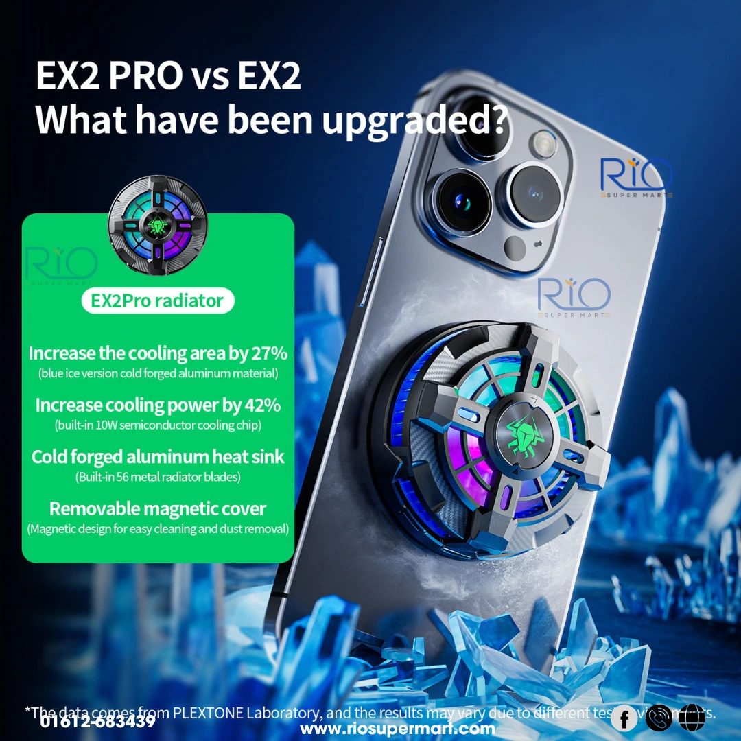 EX2 Pro RGB Magnetic Radiator Phone Cooler - Image 8