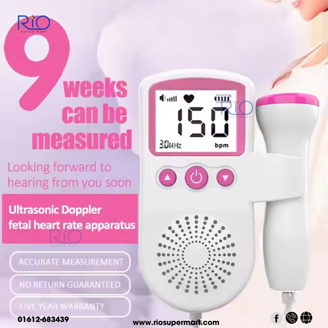Fetal Doppler Fetal Ultrasound Baby Heartbeat With 250ml Gel ( JSL- T501) - Image 3