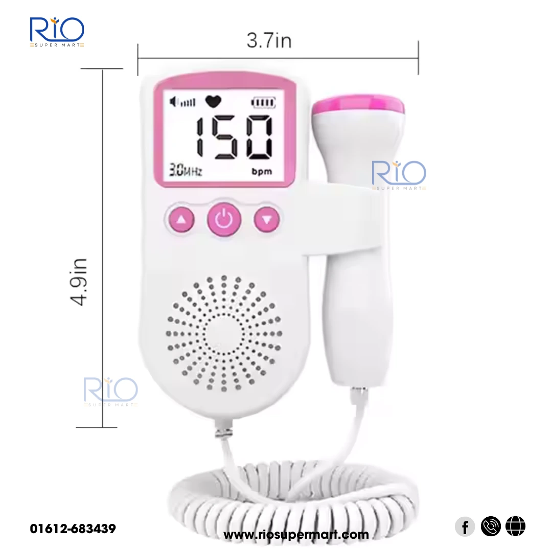 Fetal Doppler Fetal Ultrasound Baby Heartbeat With 250ml Gel ( JSL- T501) - Image 4