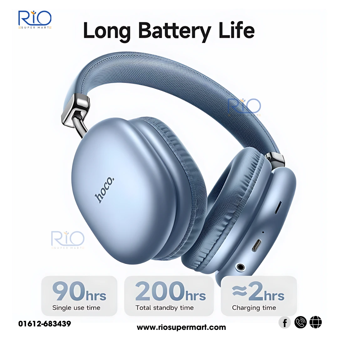 Hoco W35 Max Bluetooth Wireless Headphone - Image 3