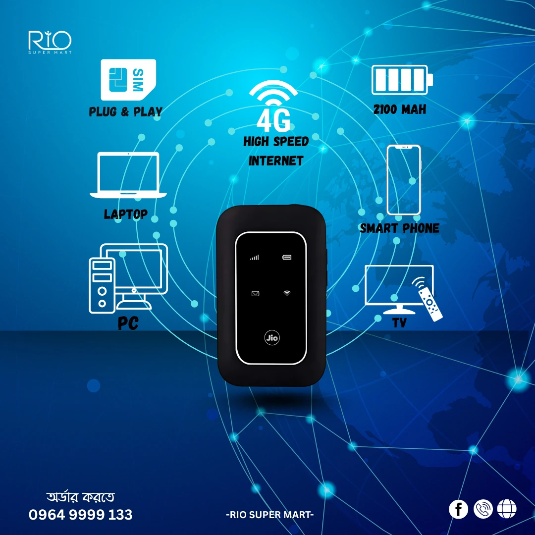 JIO 4G+ Wifi Airport pocket Router Hotspot Router - Image 4