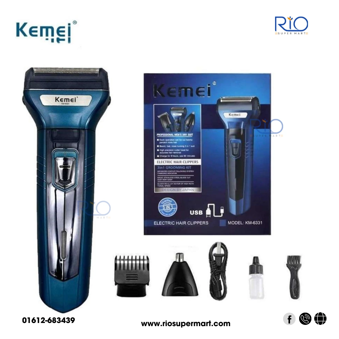 Kemei Electric Hair Clippers 3 in 1 - Image 4