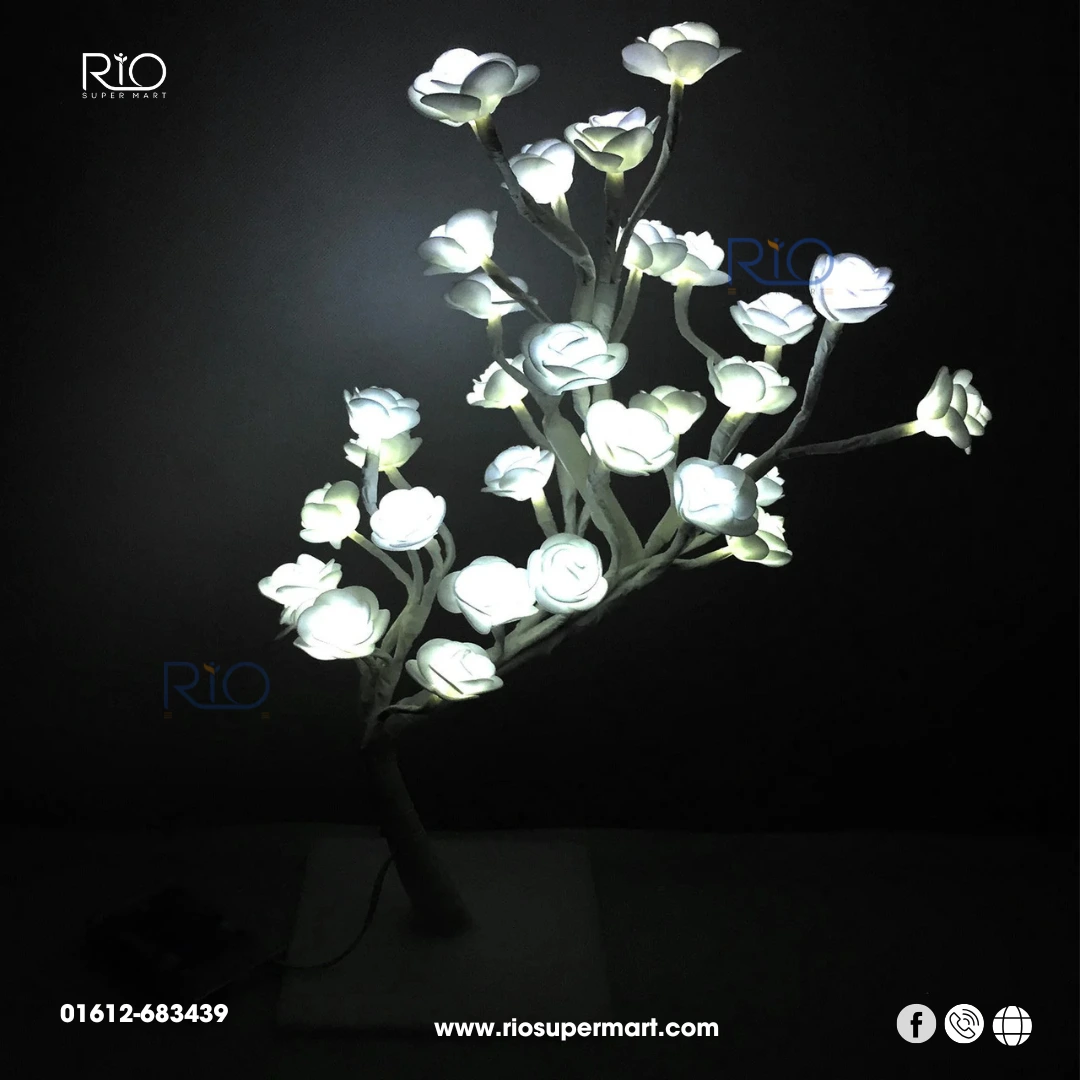 LED Rose Flower Bonsai Tree Night Lights - Image 3