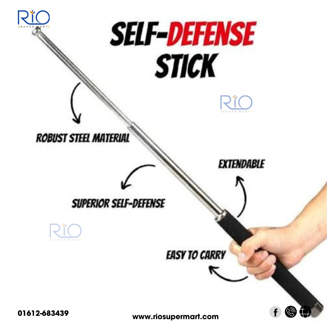 Metal Extendable Self-Defense Stick With Bag