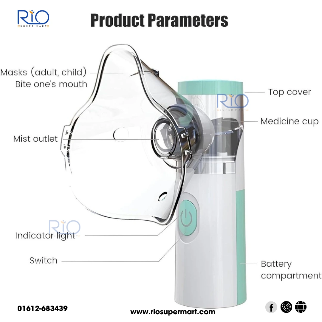 Mini Mesh Nebulizer with free Hot Water bag - Image 4