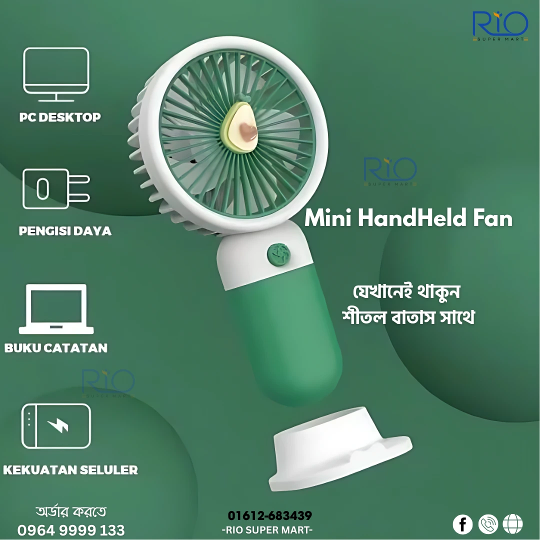 Smart Hand Fan cute handheld cooling Fan - Image 3