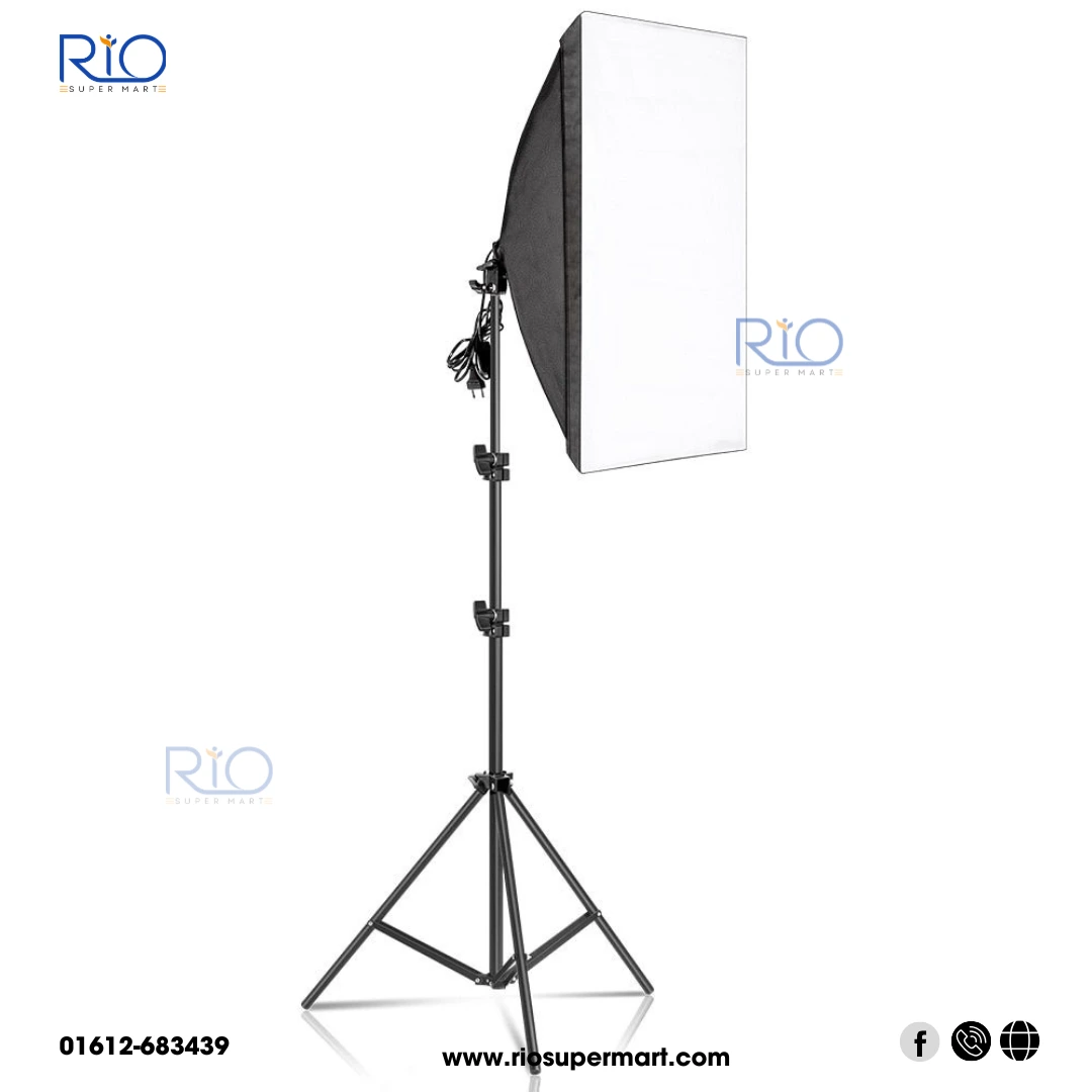 Studio Softbox Light Kit with 4-in-1 800W Power with Neepho tripod stand - Image 3