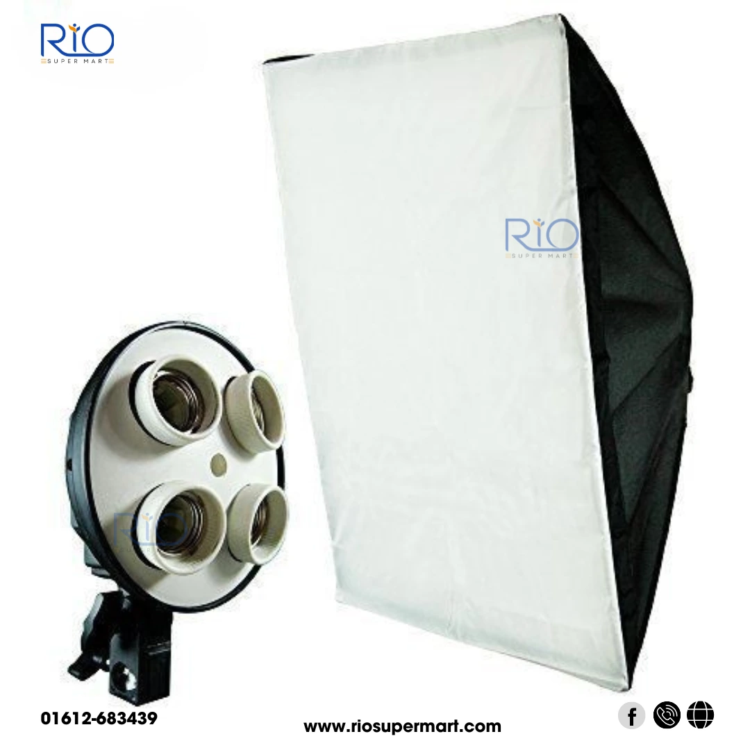 Studio Softbox Light Kit with 4-in-1 800W Power with Neepho tripod stand - Image 2