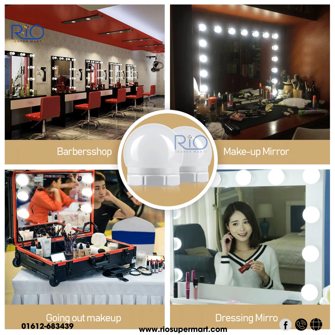 Vanity Mirror Led Light 10 LED Light - 3 Modes & USB Type - Image 3