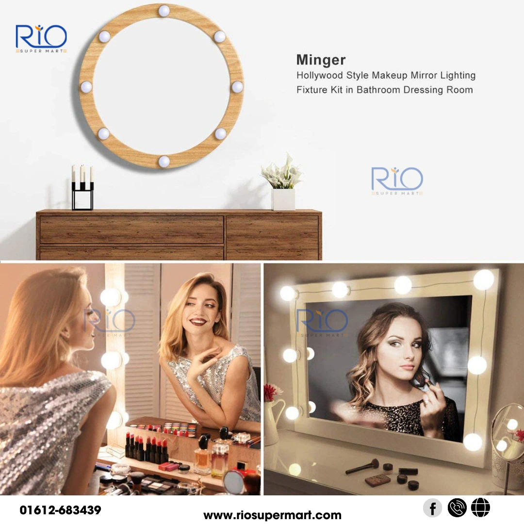 Vanity Mirror Led Light 10 LED Light - 3 Modes & USB Type - Image 2