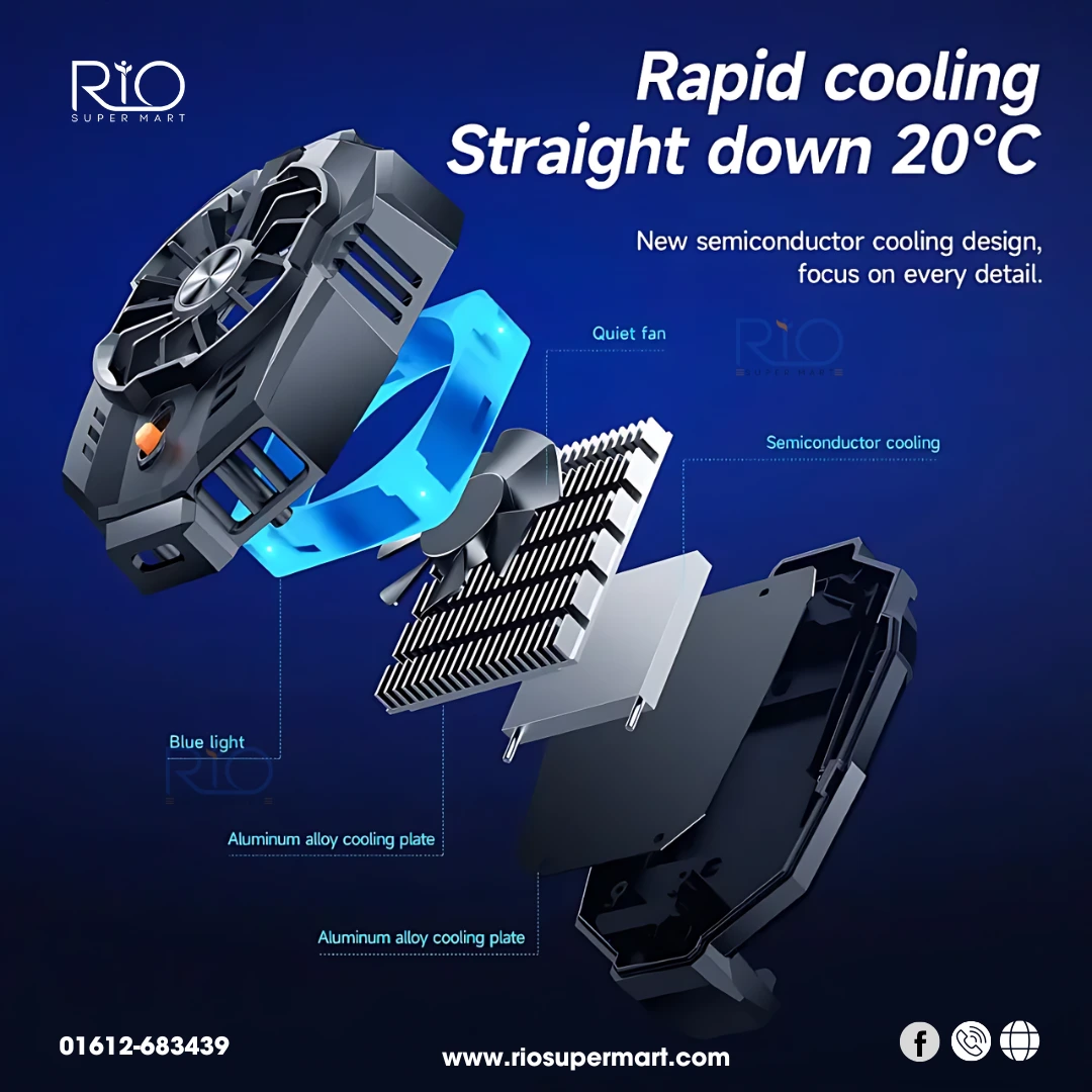X20 Mobile Phone Cooler Gaming Radiator - Image 5