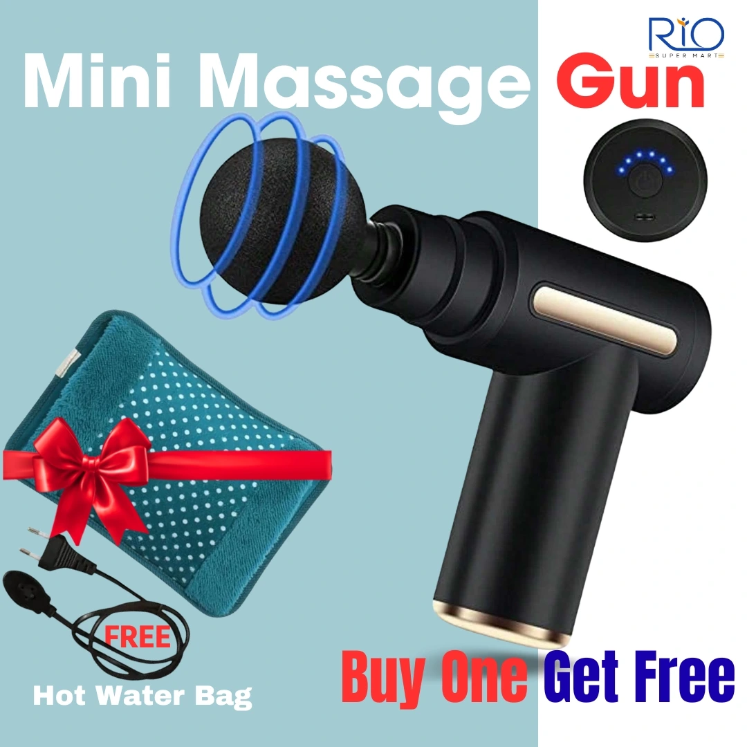 Deep Tissue Therapy Mini Massager Gun with free Hot water bag