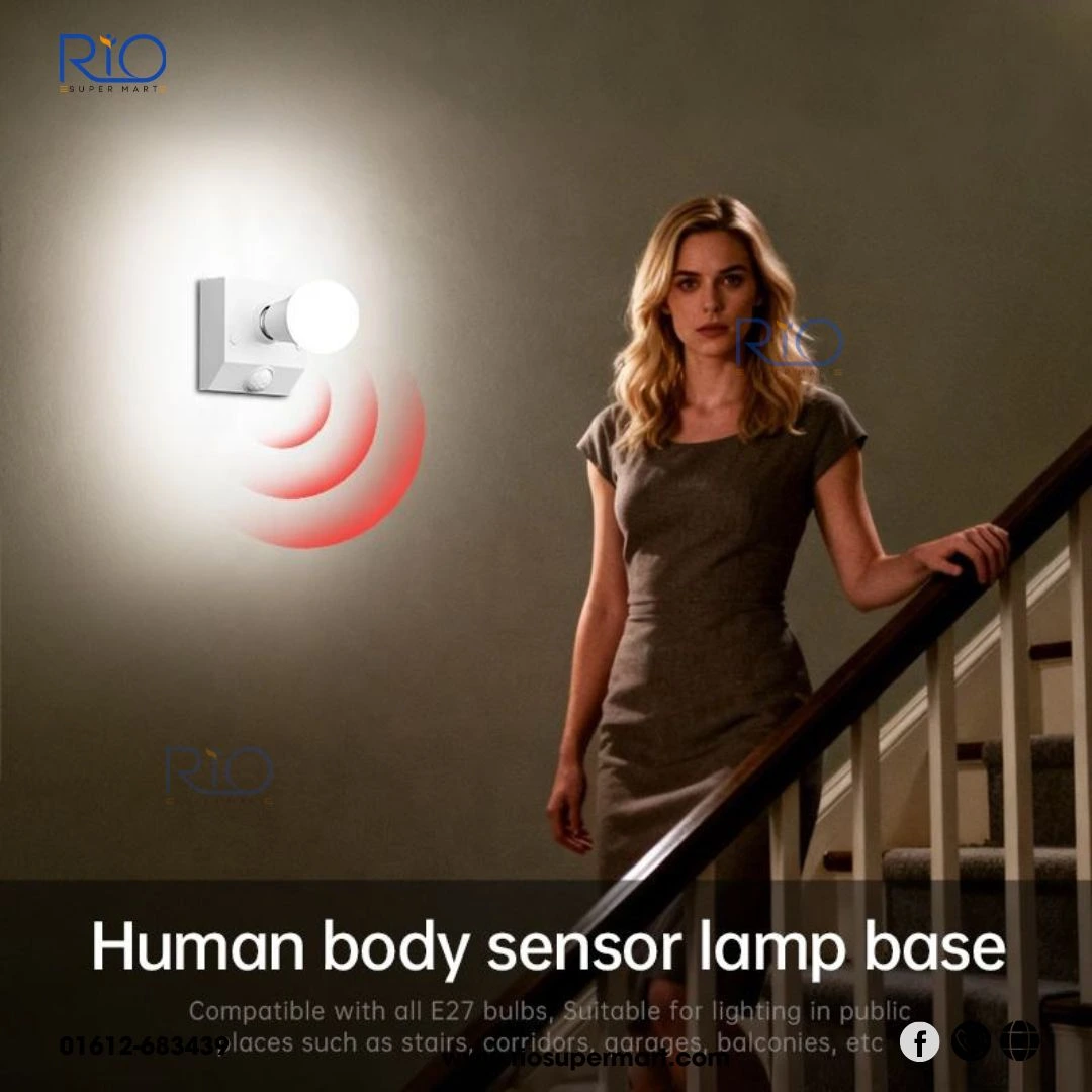 Motion Sensor Switch Automatic Human Body Induction Light Holder - Image 3