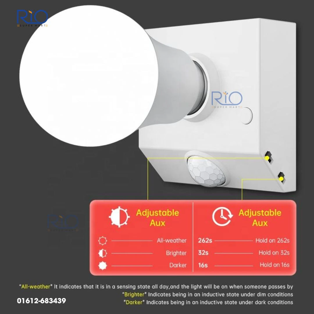 Motion Sensor Switch Automatic Human Body Induction Light Holder - Image 2